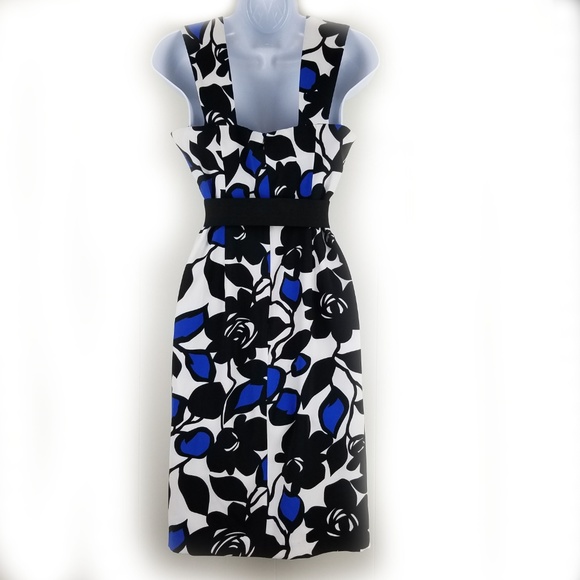 LONDON TIMES BOLD PRINT PENCIL SKIRT DRESS - Picture 3 of 4
